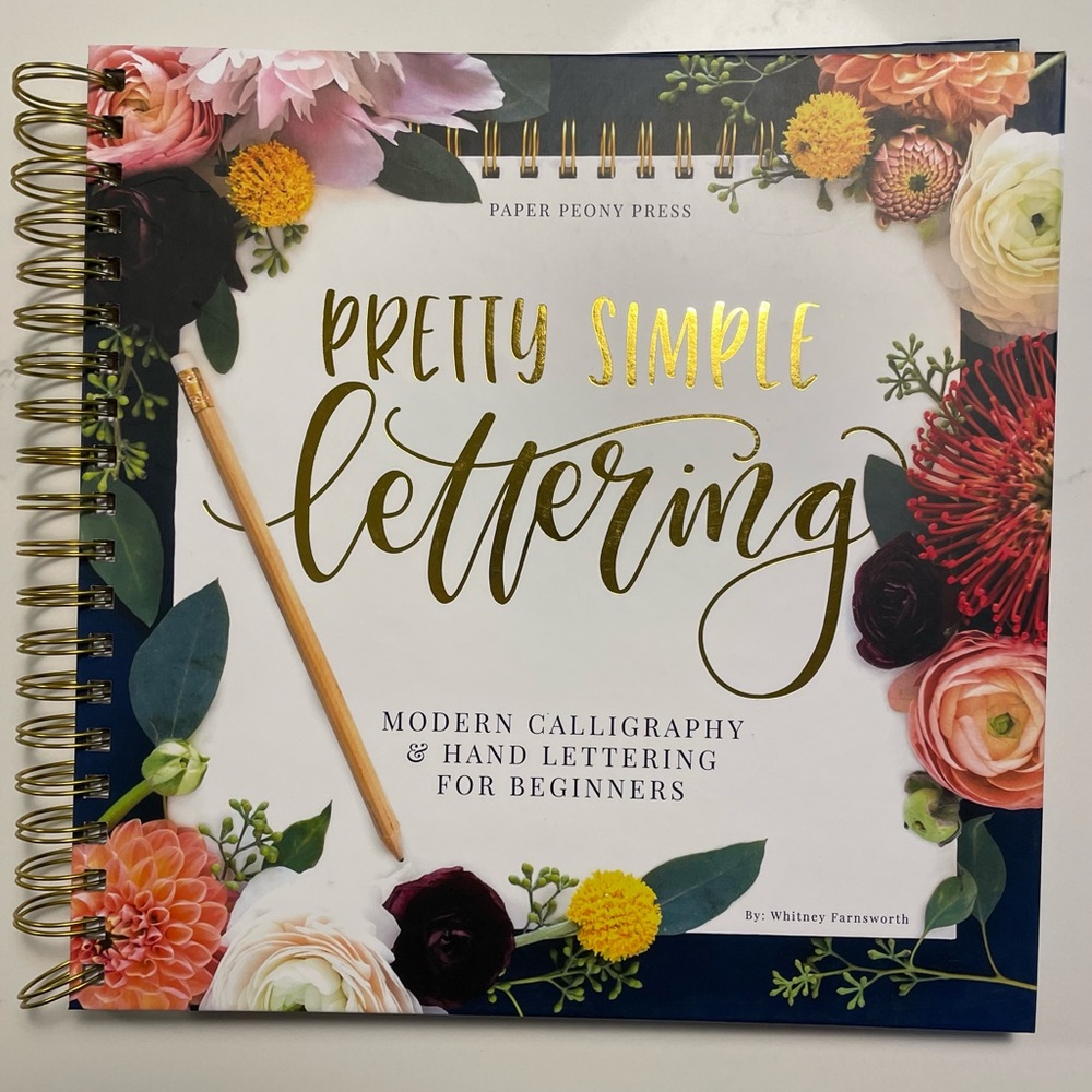 3 nice modern calligraphy & hand lettering books guides Whitney Farnsworth